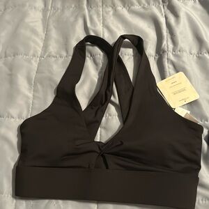 NWT black sports bra